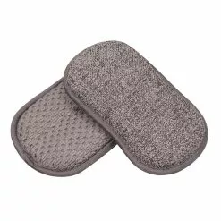 White Magic Eco Cloth Washing Up Scrubbing Pad Charcoal Grey -Cookware Shop JTY WMMFWPCH 2