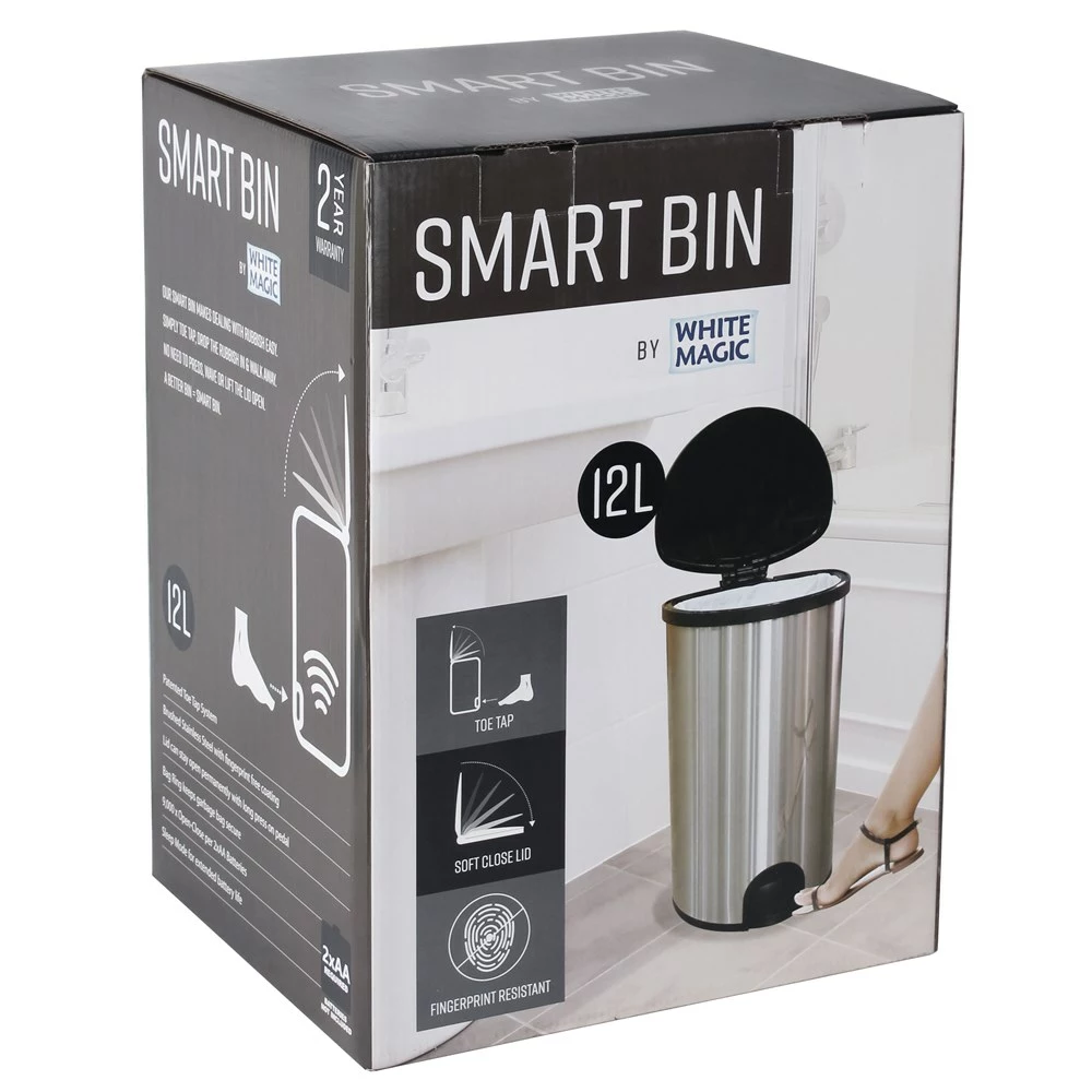 White Magic Smart Bin 12L 6 White Magic Smart Bin 12L - Image 4