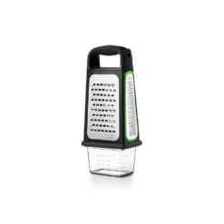 OXO Good Grips Etched Box Grater With Measuring Cup & Removable Zester
