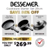 Bessemer 3 Piece Bundle Kit 20cm Ebony -Cookware Shop KIT 1000100
