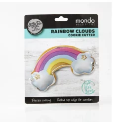 Mondo Rainbow With Clouds Cookie Cutter