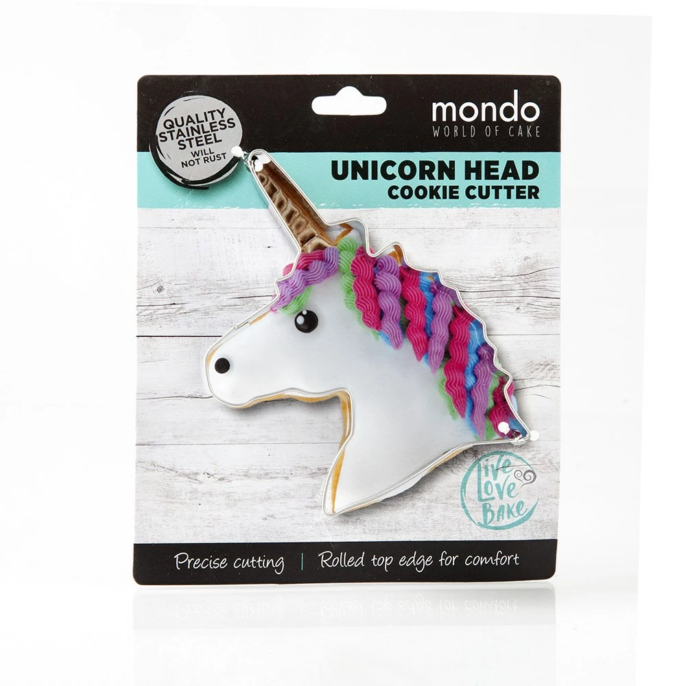 Mondo Unicorn Head Cookie Cutter 3 Mondo Unicorn Head Cookie Cutter