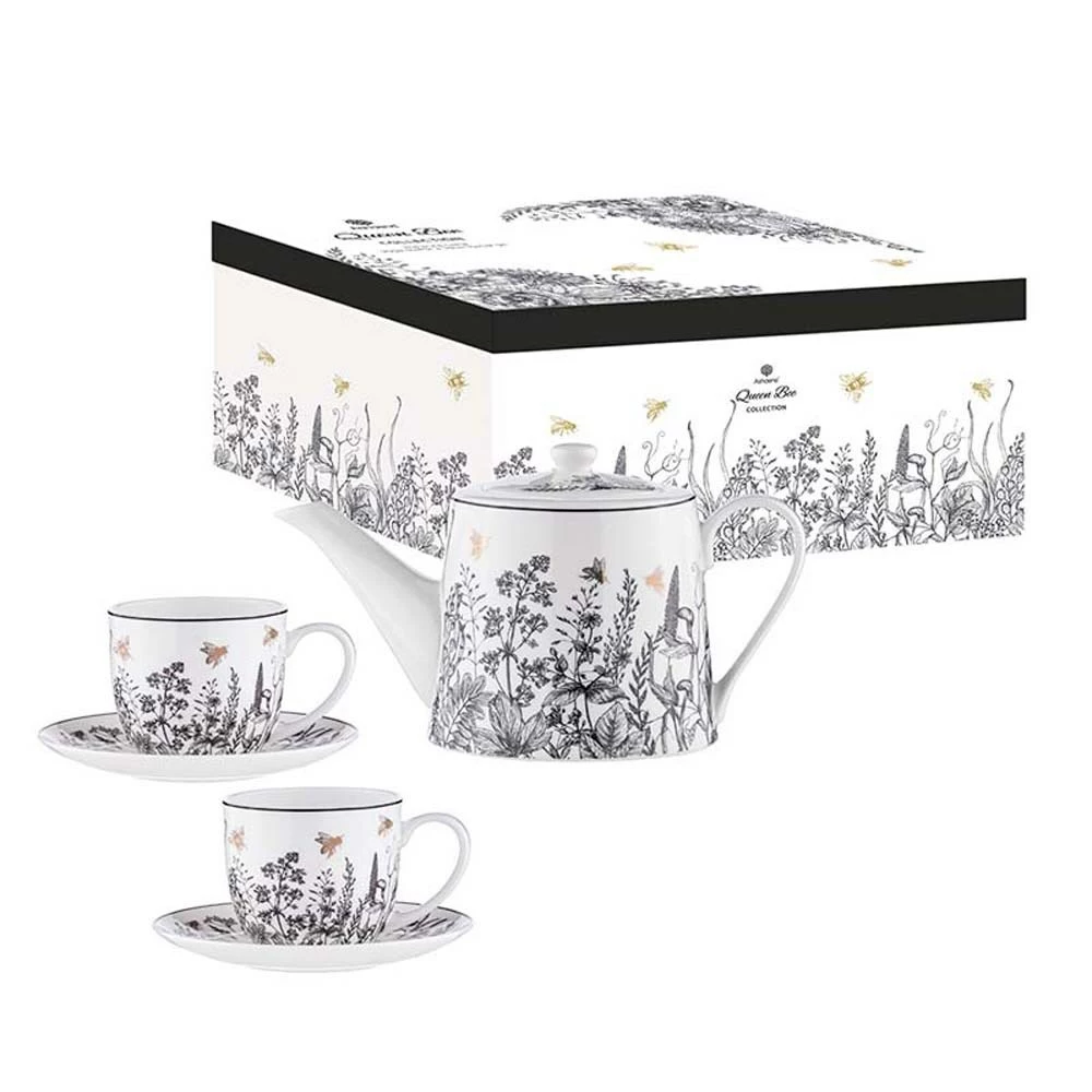 Ashdene Queen Bee Teapot & 2 Teacup Set 4 Ashdene Queen Bee Teapot & 2 Teacup Set - Image 2