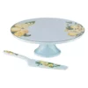 Ashdene Citrus Blooms Footed Cake Stand & Server Set -Cookware Shop LAD 521030
