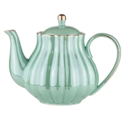 Ashdene Parisienne Pearl Teapot 950ml Aquamarine