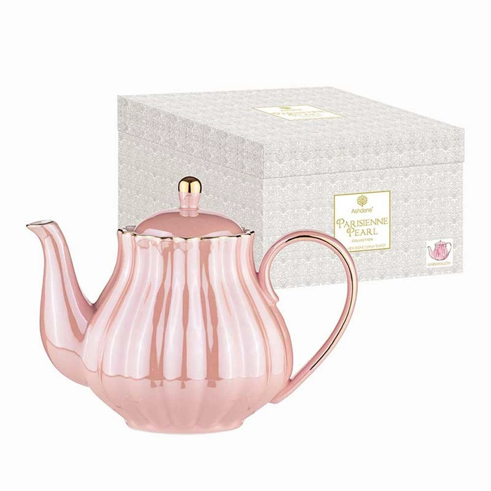 Ashdene Parisienne Pearl Teapot 950ml Marshmallow 5 Ashdene Parisienne Pearl Teapot 950ml Marshmallow - Image 3
