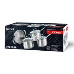 Baccarat IconiX 4 Piece Stainless Steel Cookware Set -Cookware Shop PCP 1021250 2