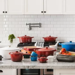 Baccarat Le Connoisseur Cast Iron Oval French Oven With Lid Red 3.5L 27cm -Cookware Shop PCP 1021275 5