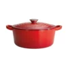 Baccarat Le Connoisseur Round French Oven With Lid Red 3.9L 25cm -Cookware Shop PCP 1021277