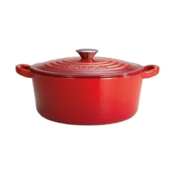 Baccarat Le Connoisseur Round French Oven With Lid Red 3.9L 25cm -Cookware Shop PCP 1021277 2