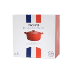 Baccarat Le Connoisseur Round 29cm/6.3L Cast Iron French Oven With Lid Red -Cookware Shop PCP 1021278 8