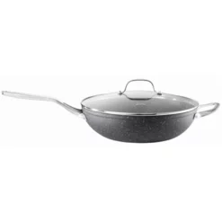 Baccarat Rock 30cm Wok With Lid