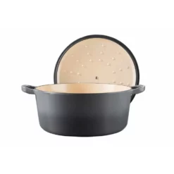 Baccarat Le Connoisseur Round French Oven With Lid Grey 29cm 6.3L 9 Baccarat Le Connoisseur Round French Oven With Lid Grey 29cm 6.3L -Cookware Shop PCP 1027444 2