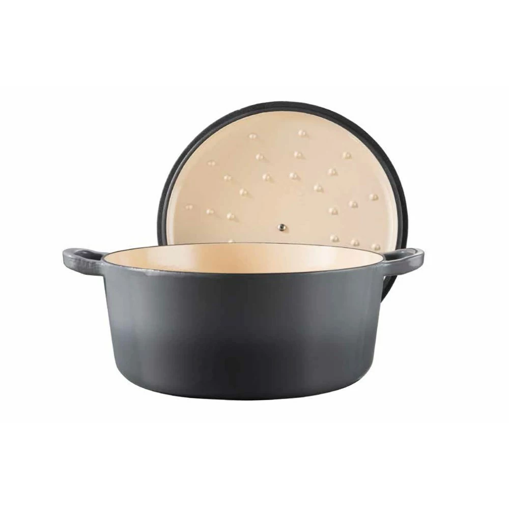 Baccarat Le Connoisseur Round French Oven With Lid Grey 29cm 6.3L 4 Baccarat Le Connoisseur Round French Oven With Lid Grey 29cm 6.3L - Image 2