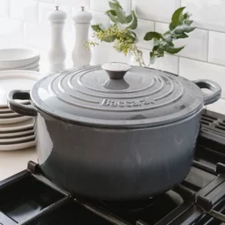 Baccarat Le Connoisseur Round French Oven With Lid Grey 29cm 6.3L 12 Baccarat Le Connoisseur Round French Oven With Lid Grey 29cm 6.3L -Cookware Shop PCP 1027444 4