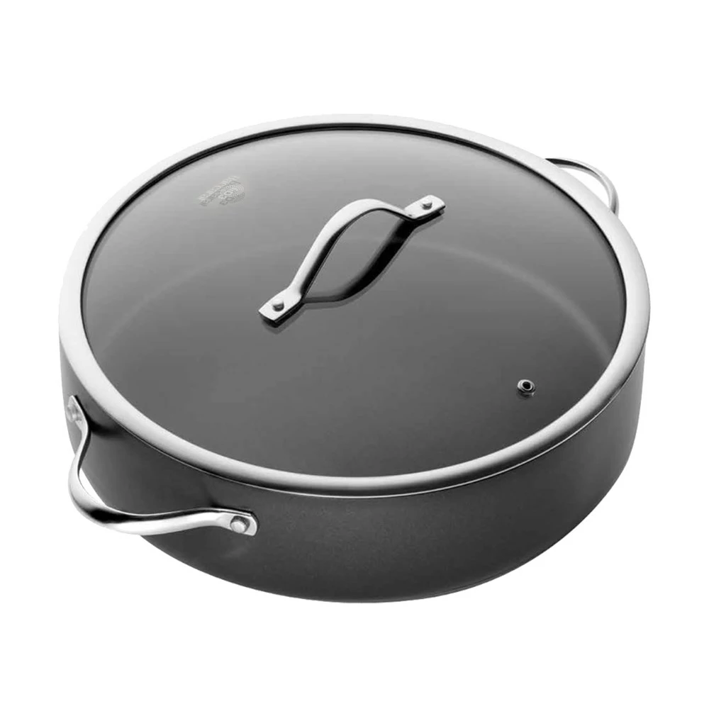 Baccarat ID3 Non Stick Hard Anodised Saute Pan With Lid 32cm 3 Baccarat ID3 Non Stick Hard Anodised Saute Pan With Lid 32cm