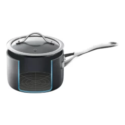 Baccarat ID3 Hard Anodised 18 X 11cm Saucepan With Lid -Cookware Shop PCP 1027976 2