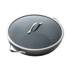 Baccarat ID3 Hard Anodised Non Stick Wok With Lid 36cm
