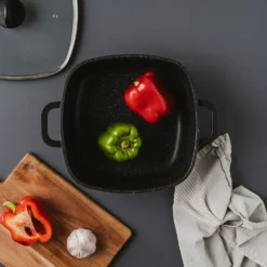 Baccarat STONE Square Casserole With Lid 28cm -Cookware Shop PCP 1028153 4