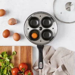 Baccarat Granite Egg Poacher With Lid 4 Cup 20cm -Cookware Shop PCP 1028960 4