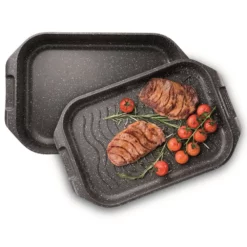 Baccarat Granite Cast Aluminium Non-Stick Roast & Grill Multi Pan 34 X 24cm -Cookware Shop PCP 1029466 3