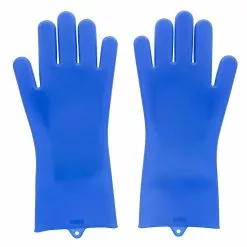 Scruba-Dub Antibacterial Silicone Cleaning Gloves Cobalt Blue -Cookware Shop PCP 1032182 2