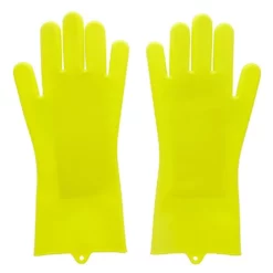 Scruba-Dub Antibacterial Silicone Cleaning Gloves Lime Green -Cookware Shop PCP 1032183 2