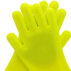 Scruba-Dub Antibacterial Silicone Cleaning Gloves Lime Green -Cookware Shop PCP 1032183 3