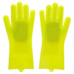 Scruba-Dub Antibacterial Silicone Cleaning Gloves Lime Green -Cookware Shop PCP 1032183 5