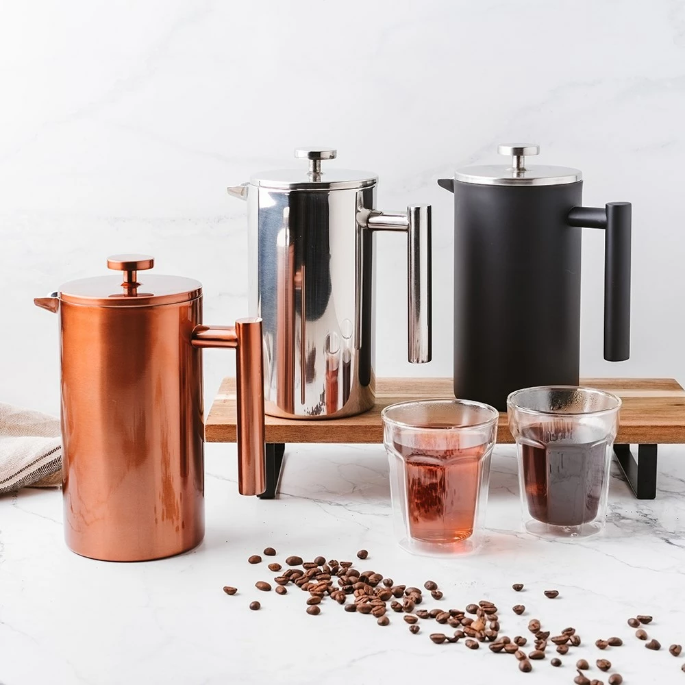 Baccarat Barista Brillante Double Wall Coffee Press 1L Black 6 Baccarat Barista Brillante Double Wall Coffee Press 1L Black - Image 4