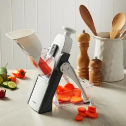 Baccarat Prepare Stand Up Mandoline Slicer 35.5cm X 15cm X 13cm White & Grey -Cookware Shop PCP 1033070 5