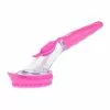 Scruba-Dub Silicone Dish Brush With Soap Dispenser 25cm Pink