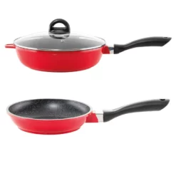 Baccarat STONE Cast Aluminium Non Stick 6 Piece Cookware Set Red -Cookware Shop PCP 1033346 3