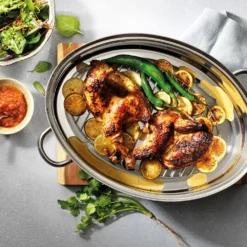 Baccarat Gourmet Stainless Steel Oval Roast & Steam 3 Piece Set -Cookware Shop PCP 1033663 3