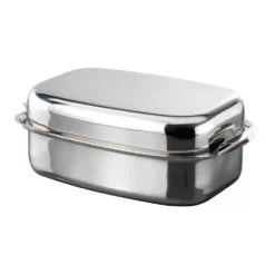 Baccarat Gourmet Stainless Steel Rectangle Roaster 36 X 24cm Silver -Cookware Shop PCP 1033664 2