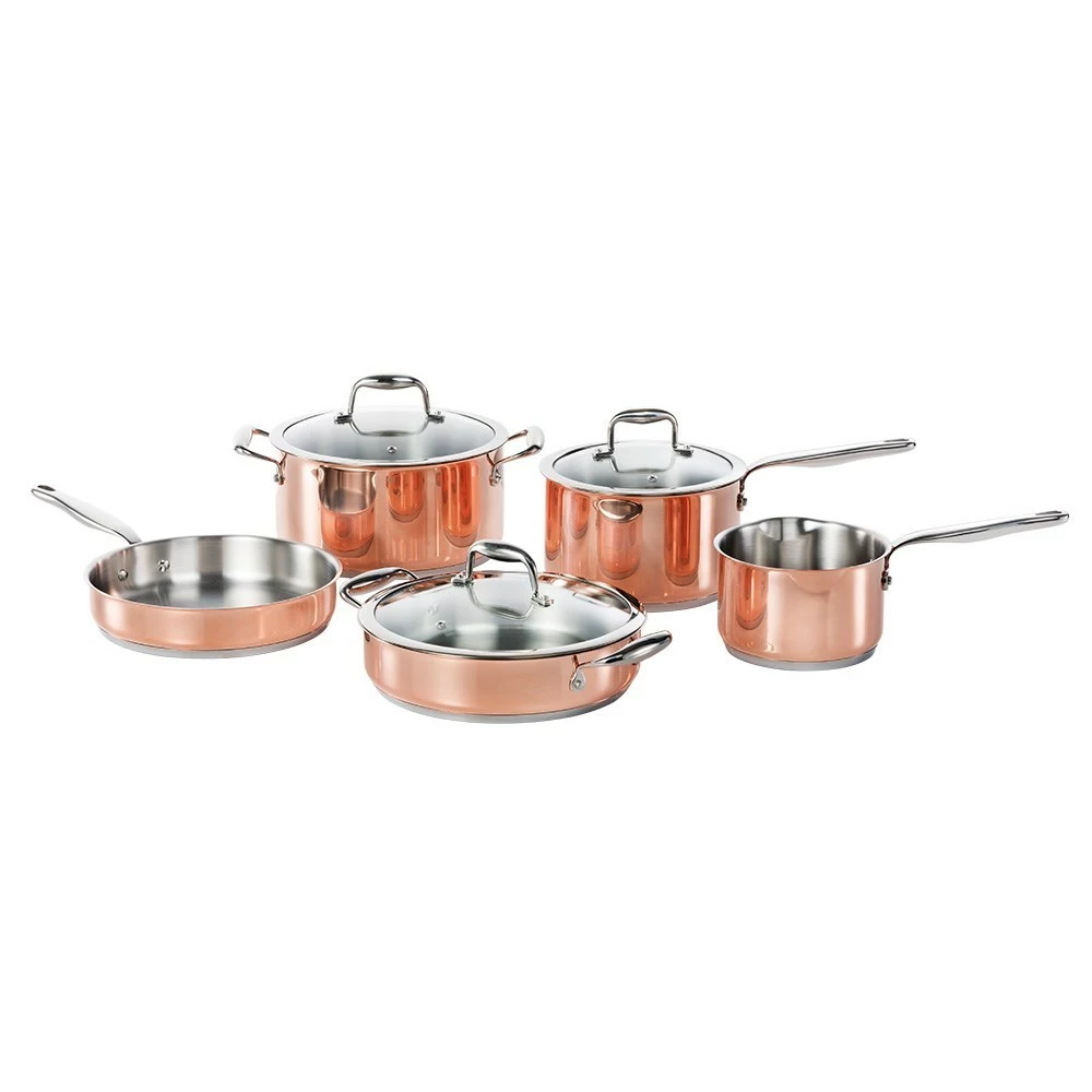 Baccarat Le Connoisseur 5 Piece Stainless Steel Cookware Set Copper 4 Baccarat Le Connoisseur 5 Piece Stainless Steel Cookware Set Copper - Image 2