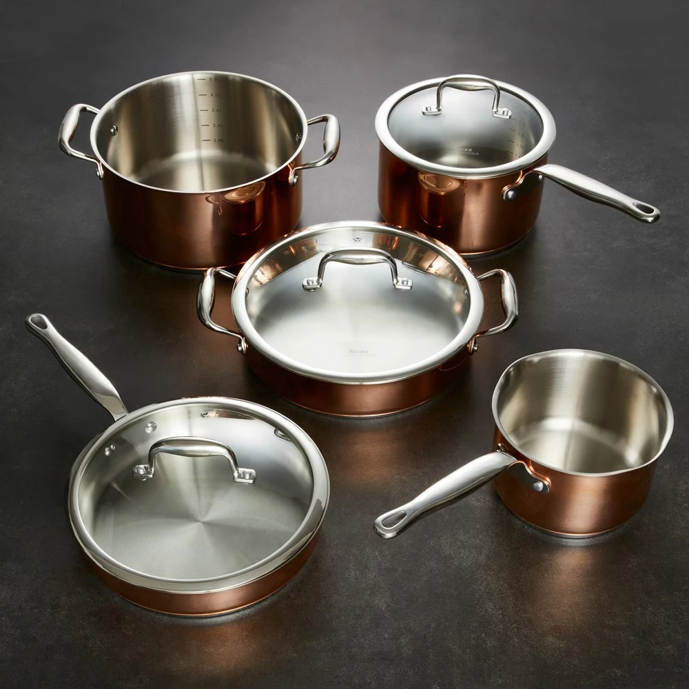 Baccarat Le Connoisseur 5 Piece Stainless Steel Cookware Set Copper 5 Baccarat Le Connoisseur 5 Piece Stainless Steel Cookware Set Copper - Image 3