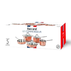Baccarat Le Connoisseur 5 Piece Stainless Steel Cookware Set Copper 19 Baccarat Le Connoisseur 5 Piece Stainless Steel Cookware Set Copper -Cookware Shop PCP 1033665 PACK