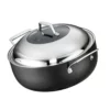 Cuisine::pro Diamond 9 Hard Anodised Round Roaster With Lid 32cm
