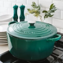 Baccarat Le Connoisseur Limited Edition Cast Iron Round French Oven 29cm/6.3L Teal -Cookware Shop PCP 1033691 4