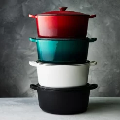 Baccarat Le Connoisseur Limited Edition Cast Iron Round French Oven 29cm/6.3L Teal -Cookware Shop PCP 1033691 6