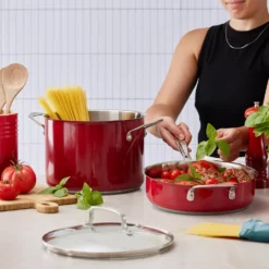 Baccarat Signature Stainless Steel 6 Piece Cookware Set Red -Cookware Shop PCP 1034048 4