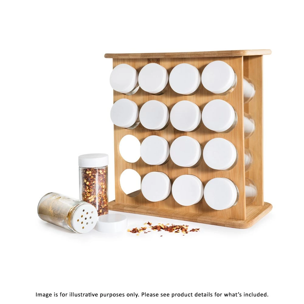 Scullery Bamboo 16 Jar Spice Rack 4 Scullery Bamboo 16 Jar Spice Rack - Image 2