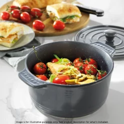 Baccarat STONE Non Stick Round Casserole With Lid 3.5L -Cookware Shop PCP 1034214 3
