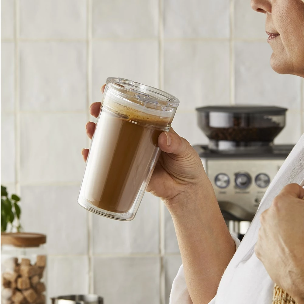 Baccarat Barista Double Walled Glass Travel Coffee Cup 380ml 4 Baccarat Barista Double Walled Glass Travel Coffee Cup 380ml - Image 2