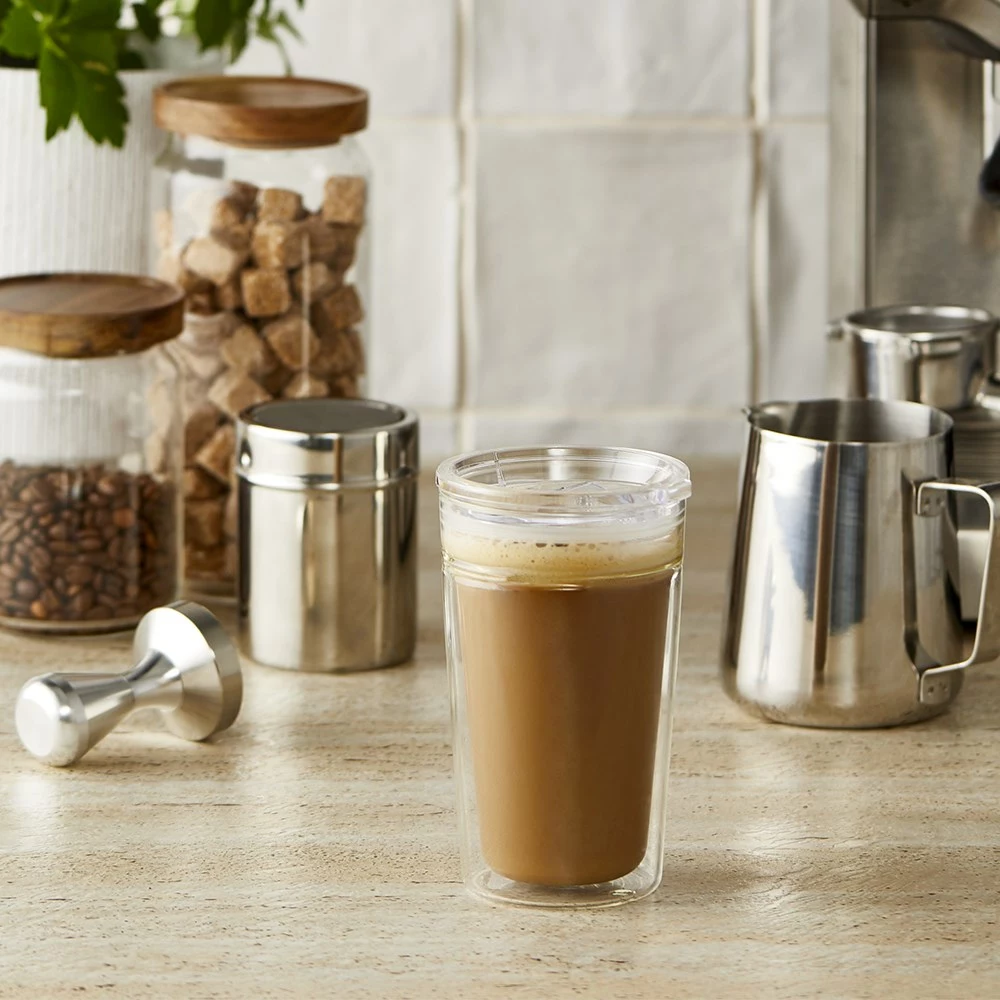 Baccarat Barista Double Walled Glass Travel Coffee Cup 380ml 5 Baccarat Barista Double Walled Glass Travel Coffee Cup 380ml - Image 3