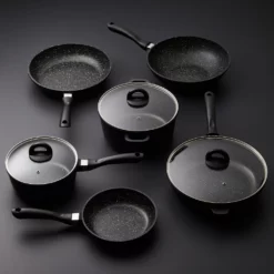 Baccarat STONE 6 Piece Cast Aluminium Cookware Set With Stir Fry Pan 12 Baccarat STONE 6 Piece Cast Aluminium Cookware Set With Stir Fry Pan -Cookware Shop PCP 1034521BCSTONECOOKSET6PCOE 03