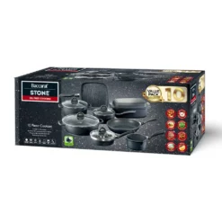 Baccarat STONE 10 Piece Cast Aluminium Cookware Set With Egg Poacher -Cookware Shop PCP 1034522 9