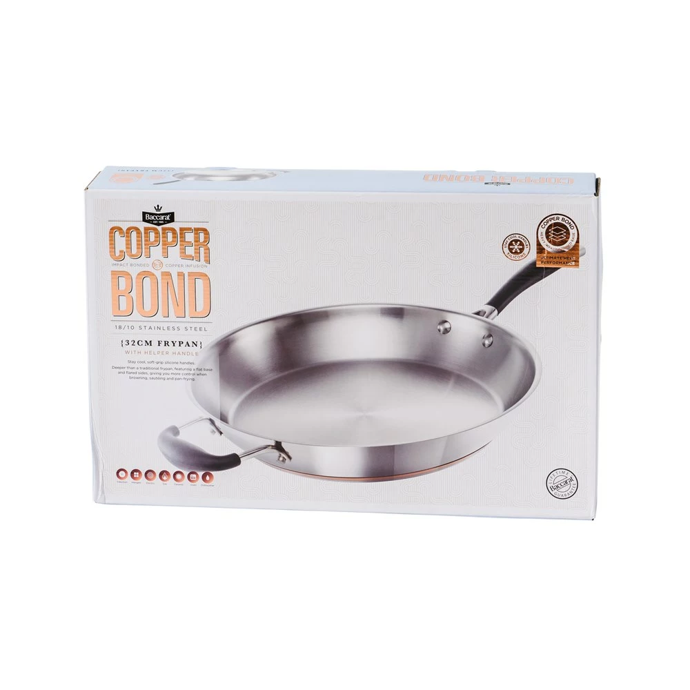 Baccarat Copper Bond Frypan & Helper Handle 32cm 5 Baccarat Copper Bond Frypan & Helper Handle 32cm - Image 3