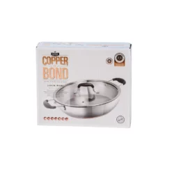 Baccarat Copper Bond Wok With Lid 32cm -Cookware Shop PCP 1036131 2